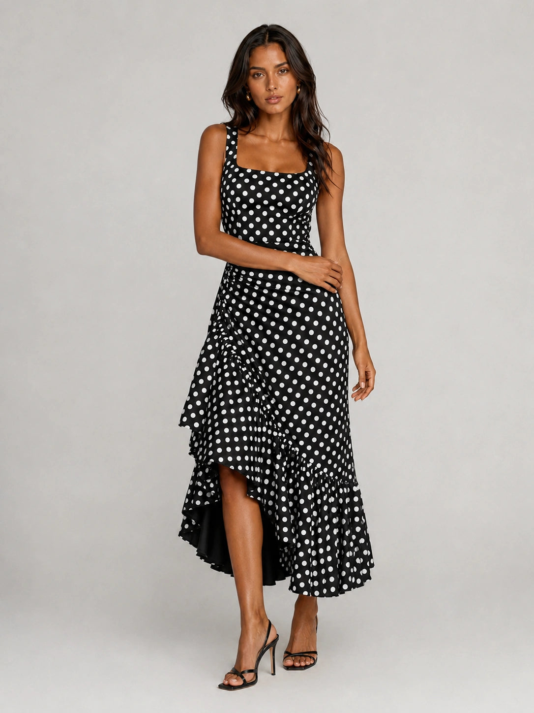black white midi dress and Polka Dot Ruffle Floral print dress Size:2 Best Of Sale EOSS25 US Product Questions – Grace White House Black Market