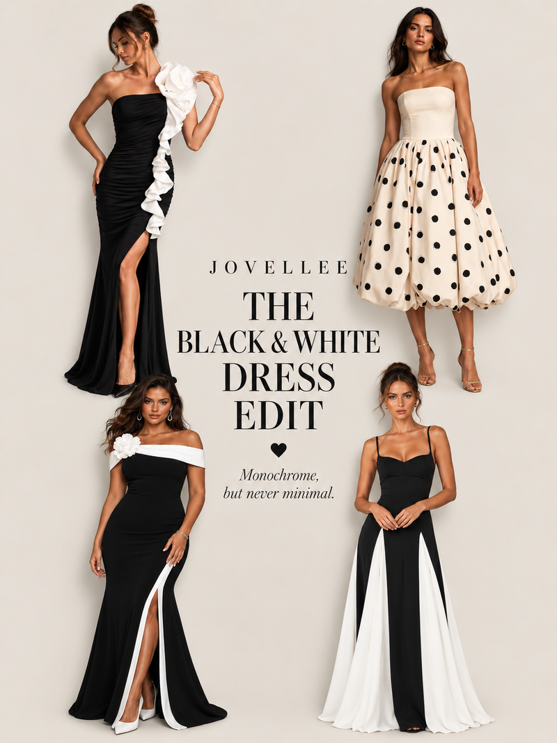 Black and White Formal Dresses: The Art of Choosing the Right Contrast