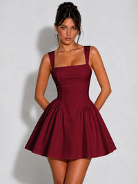 Square Neck A-Line Homecoming Dresses
