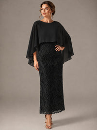 Light Blue Sequin 2 Pieces Mother of the Bride Dress