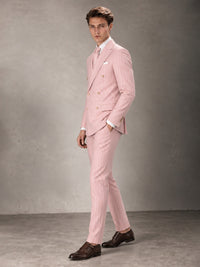 Double Breasted Pinstripe Men's Suit 2 Piece (Jacket & Pants) for Wedding & Formal Prom