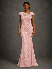Sequin Off Shoulder Mermaid Prom Dress