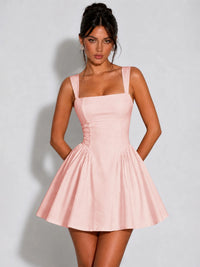 Square Neck A-Line Homecoming Dresses