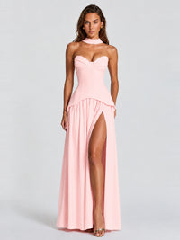Strapless Sweetheart High Slit Prom & Formal Dress