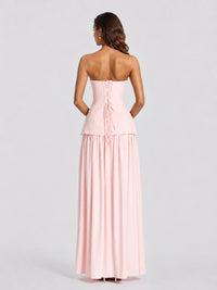 Strapless Sweetheart High Slit Prom & Formal Dress
