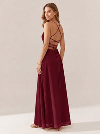 JOVELLEE Yellow Sweetheart Ruched Bust Chiffon Maxi Dress