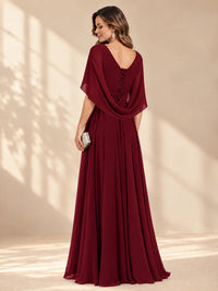 Ruched V Neck Mother of The Bride Dresses with Shawls Appliques and Cap Sleeves