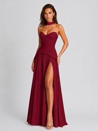 Strapless Sweetheart High Slit Prom & Formal Dress