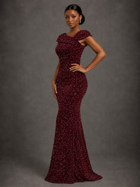 Sequin Off Shoulder Mermaid Prom Dress
