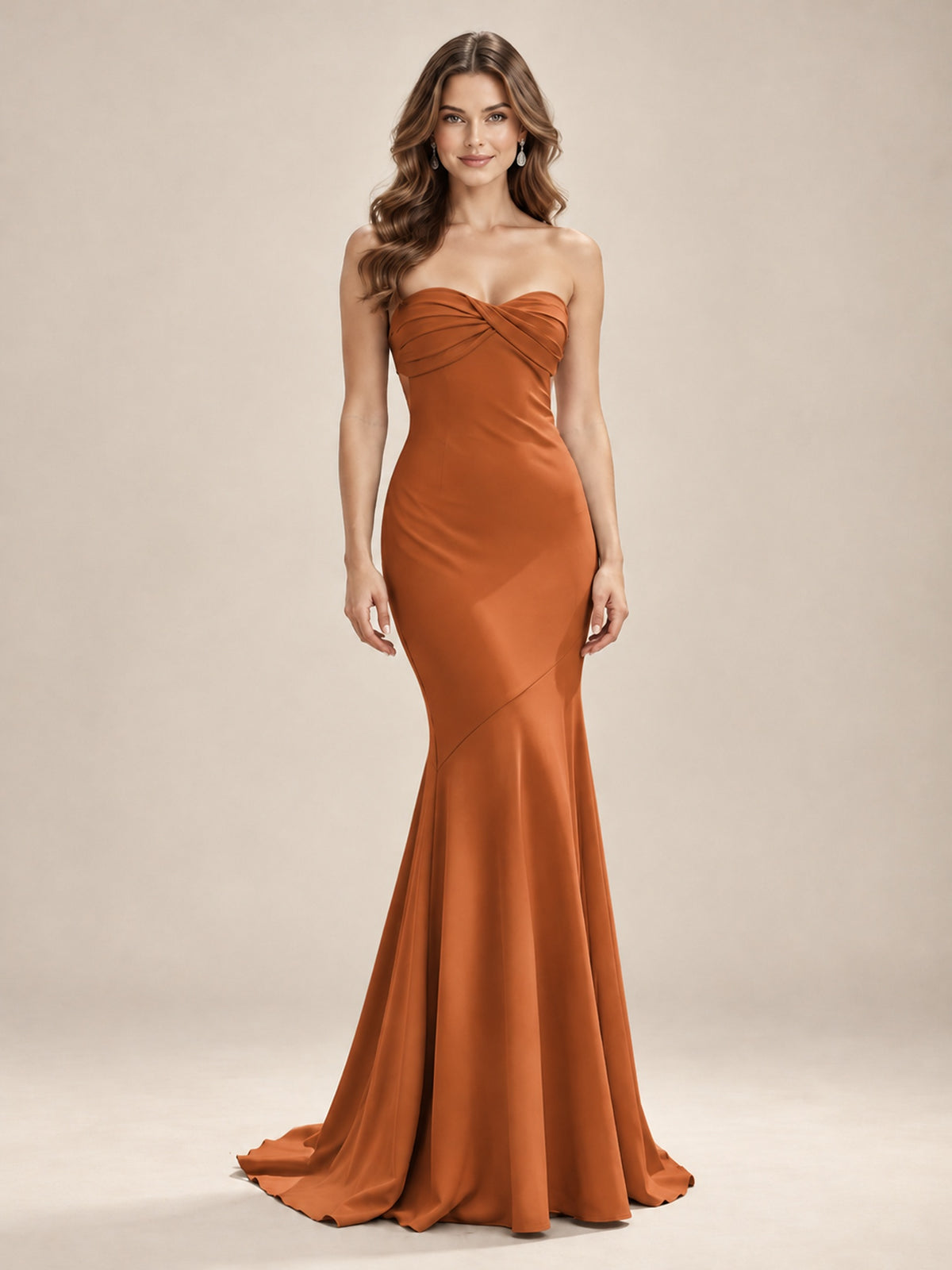 Light Blue Strapless Sweetheart Mermaid Prom Dress with Pleated Bodice