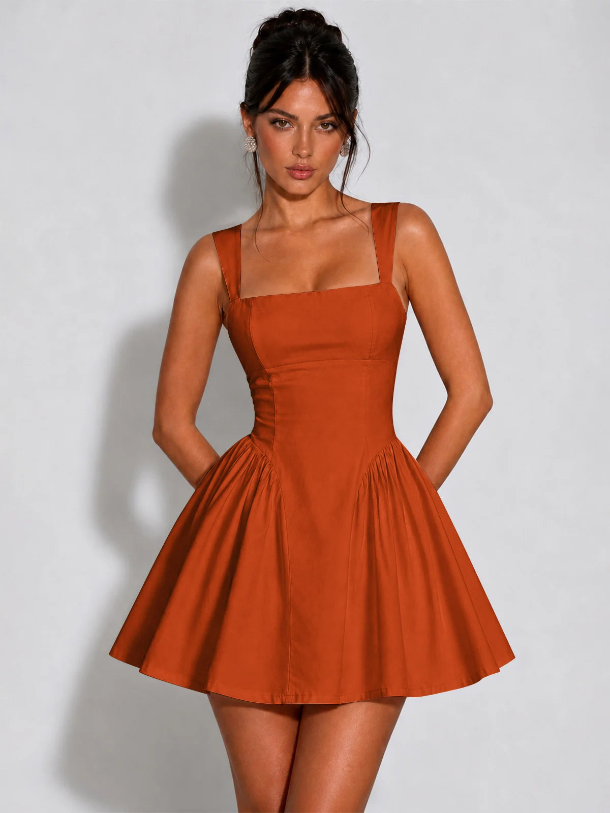 Square Neck A-Line Homecoming Dresses