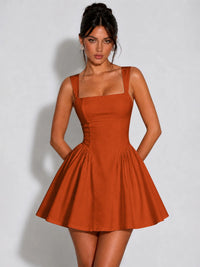 Square Neck A-Line Homecoming Dresses