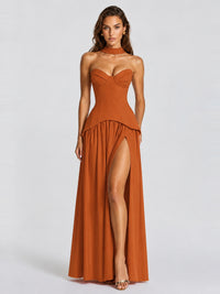 Strapless Sweetheart High Slit Prom & Formal Dress