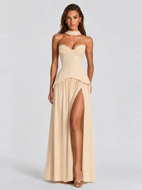 Strapless Sweetheart High Slit Prom & Formal Dress
