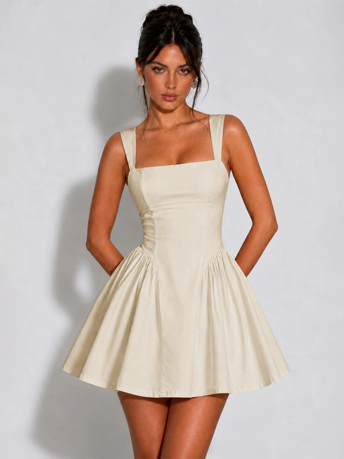 Square Neck A-Line Homecoming Dresses