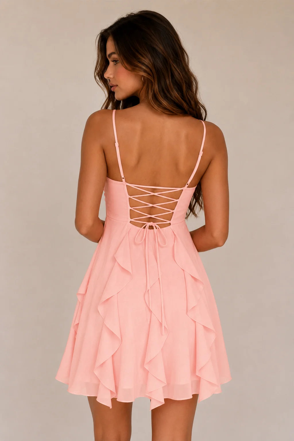 Spaghetti Straps Ruched Sweetheart Short Homecoming Dresses