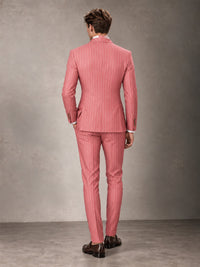Double Breasted Pinstripe Men's Suit 2 Piece (Jacket & Pants) for Wedding & Formal Prom