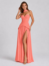Strapless Sweetheart High Slit Prom & Formal Dress