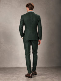 Double Breasted Pinstripe Men's Suit 2 Piece (Jacket & Pants) for Wedding & Formal Prom
