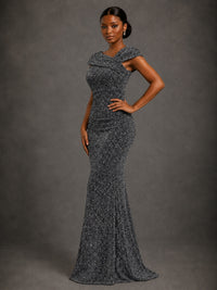 Sequin Off Shoulder Mermaid Prom Dress