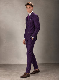 Double Breasted Pinstripe Men's Suit 2 Piece (Jacket & Pants) for Wedding & Formal Prom