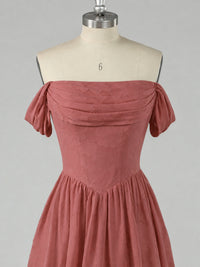 Off Shoulder Jacquard A-Line Maxi Dress