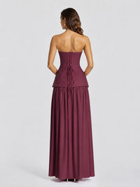 Strapless Sweetheart High Slit Prom & Formal Dress