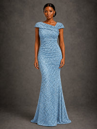 Sequin Off Shoulder Mermaid Prom Dress