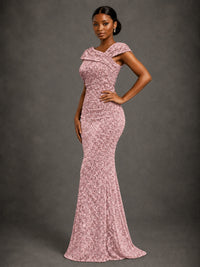 Sequin Off Shoulder Mermaid Prom Dress