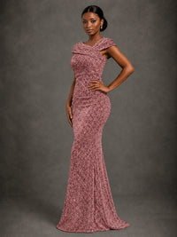 Sequin Off Shoulder Mermaid Prom Dress