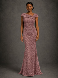Sequin Off Shoulder Mermaid Prom Dress