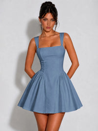 Square Neck A-Line Homecoming Dresses