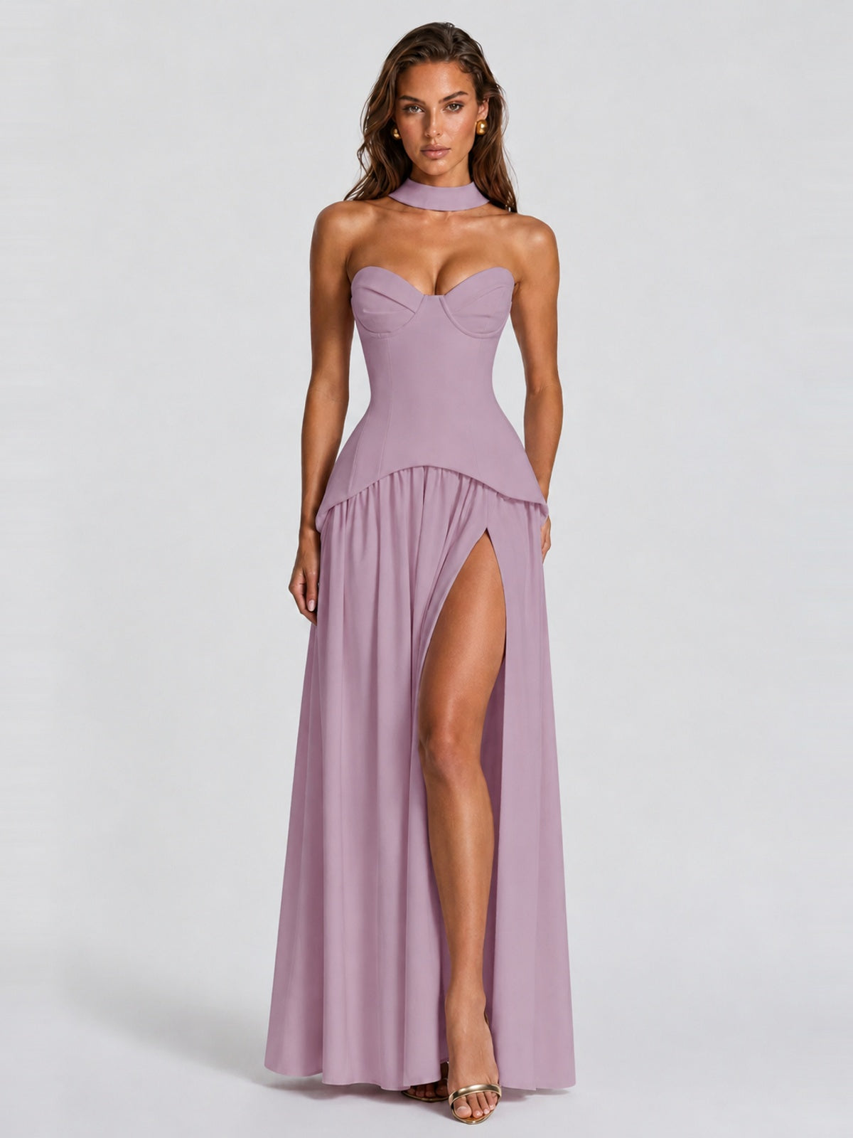 Strapless Sweetheart High Slit Prom & Formal Dress