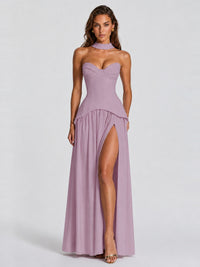 Strapless Sweetheart High Slit Prom & Formal Dress