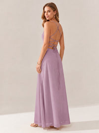 JOVELLEE Yellow Sweetheart Ruched Bust Chiffon Maxi Dress