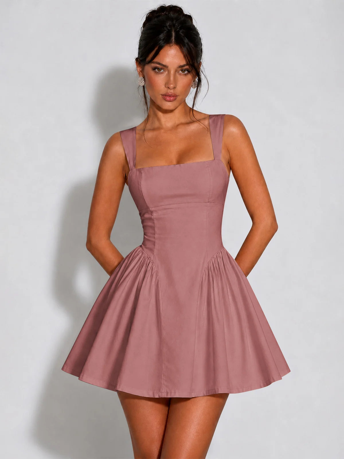 Square Neck A-Line Homecoming Dresses