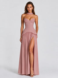 Strapless Sweetheart High Slit Prom & Formal Dress