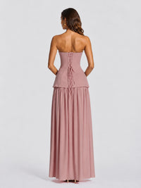 Strapless Sweetheart High Slit Prom & Formal Dress
