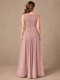 Blush Pink A-Line Mother of the Bride Dress with Lace Jacket and Ruffles