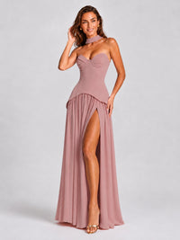 Strapless Sweetheart High Slit Prom & Formal Dress