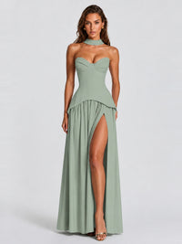 Strapless Sweetheart High Slit Prom & Formal Dress