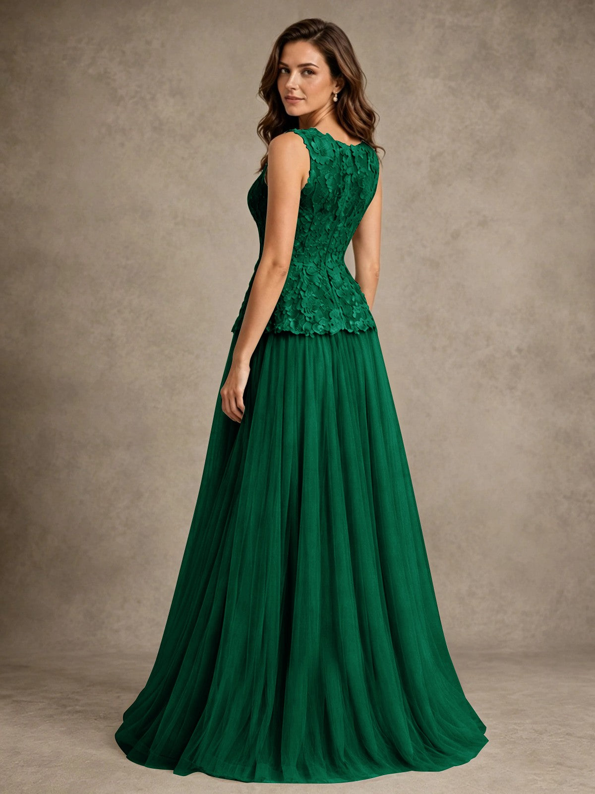 A-Line Chiffon Mother of the Bride Dress with Lace Appliques
