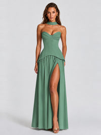 Strapless Sweetheart High Slit Prom & Formal Dress