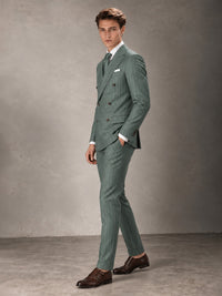 Double Breasted Pinstripe Men's Suit 2 Piece (Jacket & Pants) for Wedding & Formal Prom