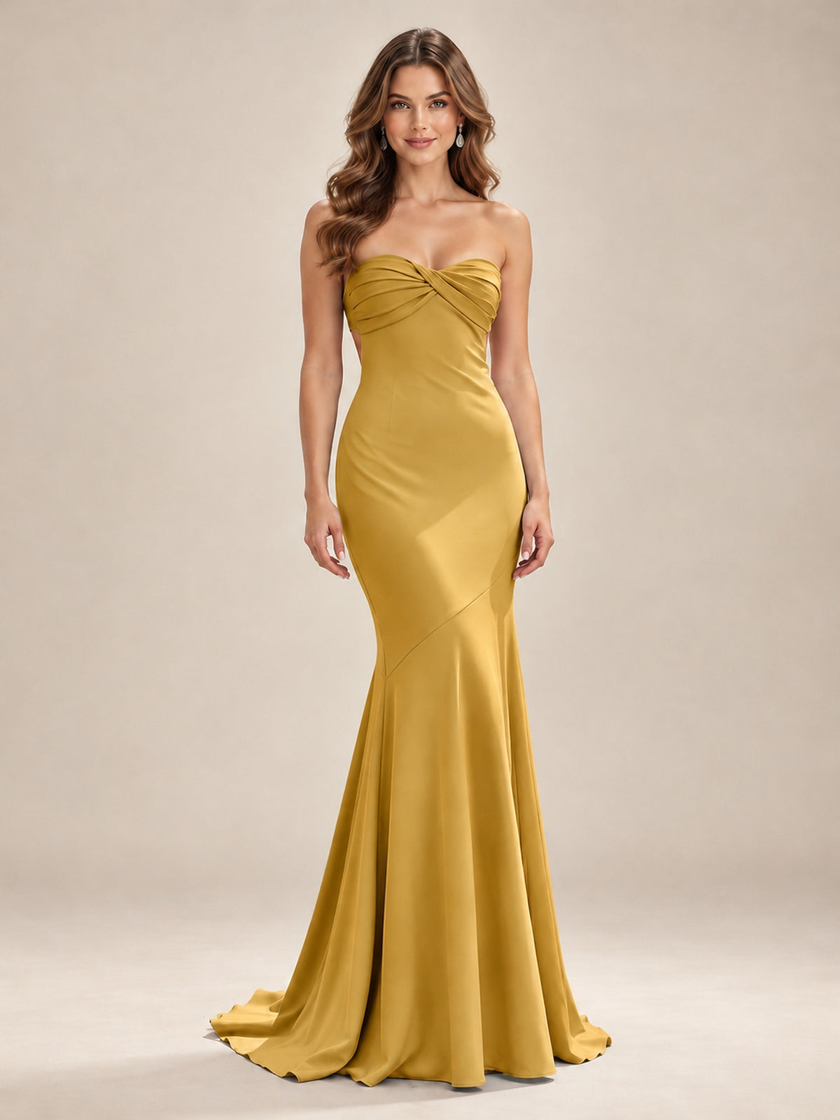 Light Blue Strapless Sweetheart Mermaid Prom Dress with Pleated Bodice