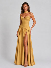 Strapless Sweetheart High Slit Prom & Formal Dress