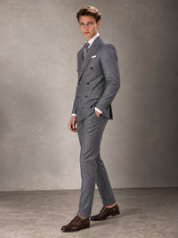Double Breasted Pinstripe Men's Suit 2 Piece (Jacket & Pants) for Wedding & Formal Prom