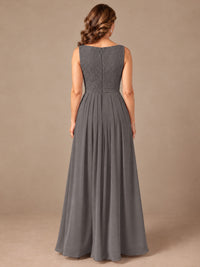Blush Pink A-Line Mother of the Bride Dress with Lace Jacket and Ruffles
