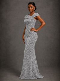 Sequin Off Shoulder Mermaid Prom Dress