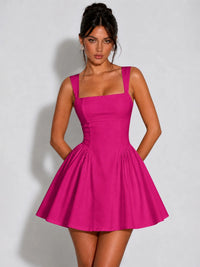 Square Neck A-Line Homecoming Dresses